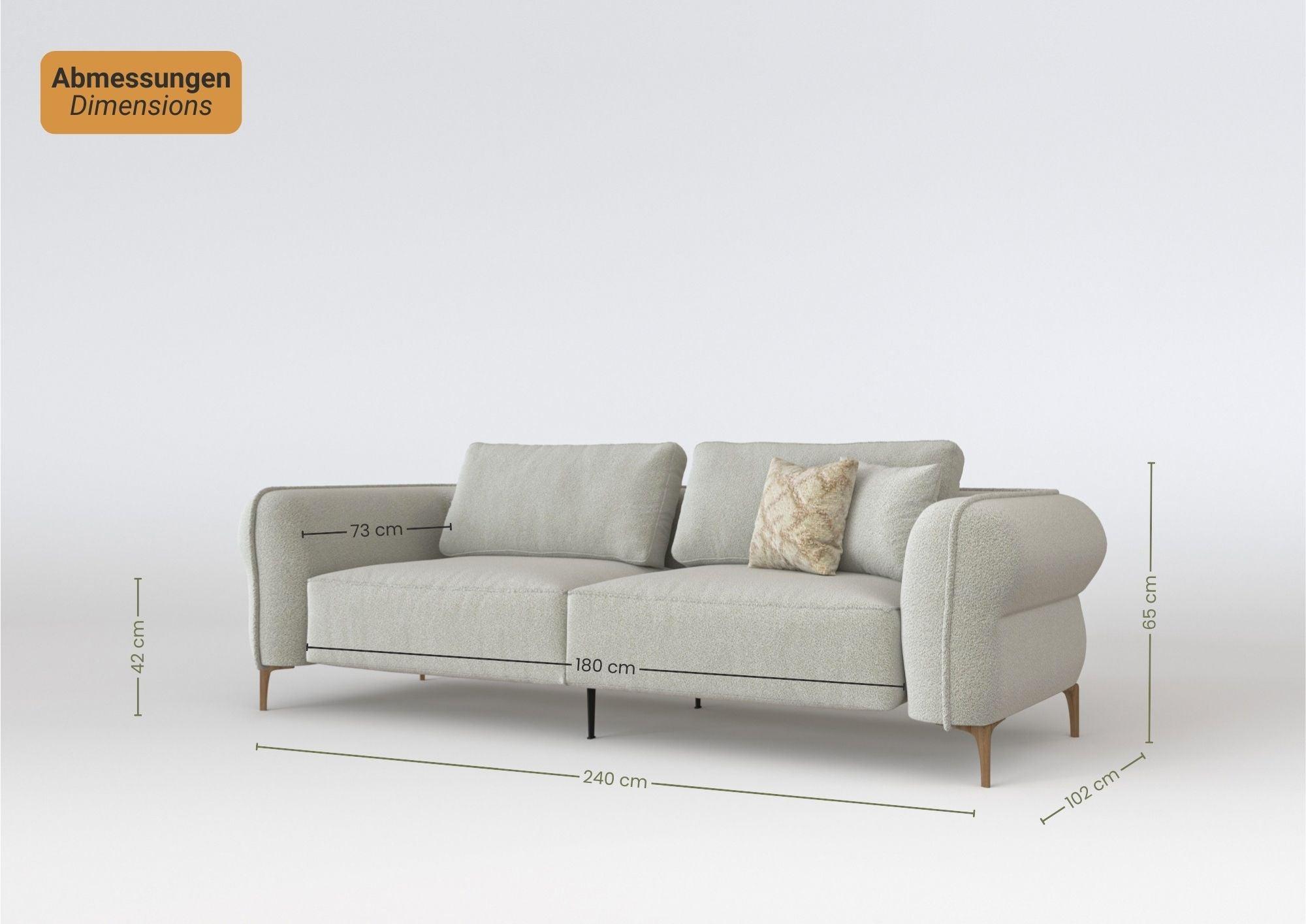 Ava - Sofa -Modern - bequem | Jetzt bestellen | Homebijou